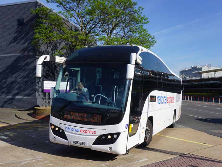 Parks Volvo B9R Plaxton Elite HSK659 National Express